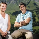 Solveig Sautier, directrice opérationnelle du Festival international du film alpin des Diablerets, et Benoît Aymon, directeur artistique, se réjouissent de la fréquentation record de cette 54e édition (archives).